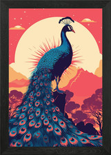 Risograph Tier gerahmtes