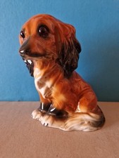 Porzellan Figur Hündin Dackel