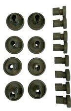 Set 2 x 8 Korbrollen Rollen