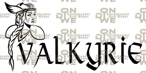 Aufkleber valkyrie mittel - "valkyrie",