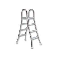 Hochbeckenleiter AZ aus Edelstahl 2x3 Stufen bis 1,20 m Tiefe Poolleiter Treppe