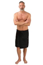 Herren Sauna Kilt Saunakilt mit Tasche wewofashion by Otto Werner  9538T schwarz