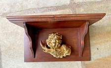 Wandkonsole für Kaminuhr Tischuhr oder ähnlich mit Putte