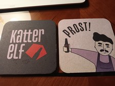 SEHR SELTEN: Bierdeckel der Mikrobrauerei Katter Elf in Leipzig