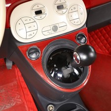 Gear Knob Frame Red Carbon
