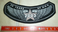 Harley Davidson HOG 2003 20 Jahre Harley Owners Group Pin Patch Aufnäher Kutte