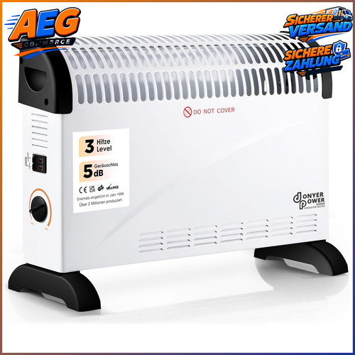Konvektor 2kw mit thermostat - konvektor,