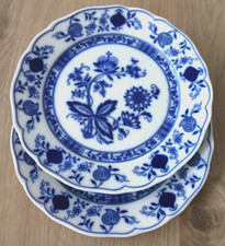 2 Kuchenteller Tirschenreuth SMCS Zwiebelmuster Echt Kobalt Unterglasur