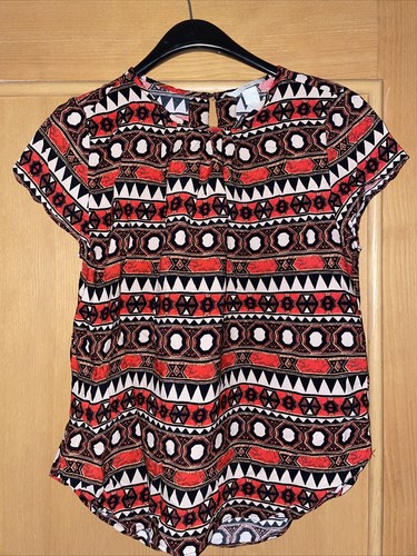 Kurzarm bluse gemustert - kurzarm-bluse,,