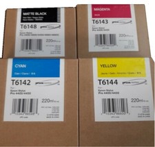 Original Tinte EPSON Stylus Pro 4400 4450 / T6148 T6142 T6143 T6144 Cartridges