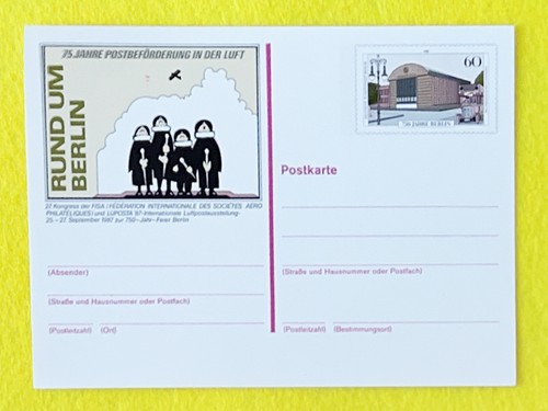Ganzsache sonderpostkarte - ganzsache,