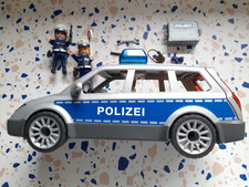 Playmobil Polizei Auto Wagen Blinklicht Sirene 2 Polizei Figuren Pistolen Kelle