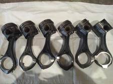 Top Zustand 6x Mercedes Benz OM642 Nural Kolben Pleuelstange 350CDI 8370B