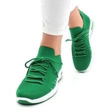 Damen Schuhe Sneaker Grün Low