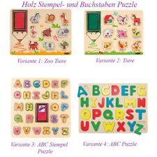 KINDER STEMPEL PUZZLE Holz