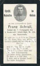 Foto WK1 Sterbebild deutscher