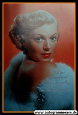Autogramm Film (USA) | Lana TURNER | 1940er Foto (Portrait Color)