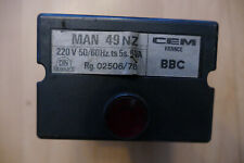 Steuergerät Ölfeuerungsautomat MAN MHG RE 1 H 49NZ CEM BBC Rg.02506/78 ts 5s.6VA