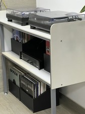 Technics Set Musikanlage SL-1210MK 2-A komplett + Boxen 500 Schallplatten Tisch