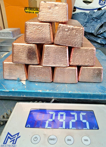 29kg kupferbarren aus 9 - kupferbarren, 99,9