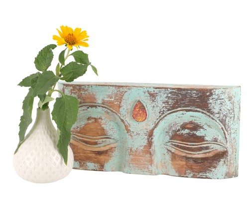 Geschnitzte buddha maske - geschnitzte,