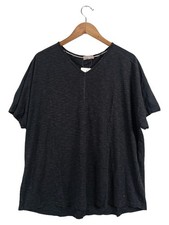 TRIANGLE by s.Oliver Damen T-Shirt V-Ausschnitt Grau Casual Gr. 44/XXL