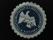 Siegelmarke Staatsanwaltschaft b.d. Preuss. Landgericht POTSDAM... 4 cm