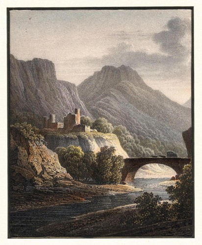 Handkolorierte lithografie - handkolorierte,