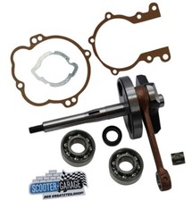Kurbelwelle 12mm Bolzen + Kurbelwellenlager + Dichtsatz für Piaggio Vespa Ciao