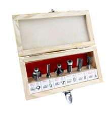 GÜDE Oberfräser-Satz Fräsersatz 6-tlg passend zur Güde Oberfräse OF 1200 E