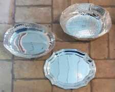 EDZARD Schale versilbert Obst gehämmert oval Teller neuwertig edel Nachlass