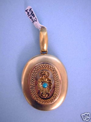 Antikes biedermeier medaillon - biedermeier,