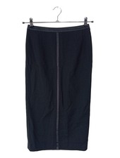 RENA LANGE High Waist Rock Damen Rock Gr. DE 38 schwarz Casual-Look