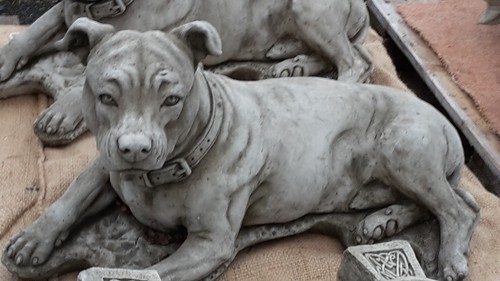 Steinfigur stein hund - steinfigur,, stein-hund