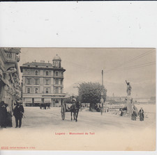 AK Lugano Lügàn Kanton Tessin Schweiz - Monument de Tell 1906