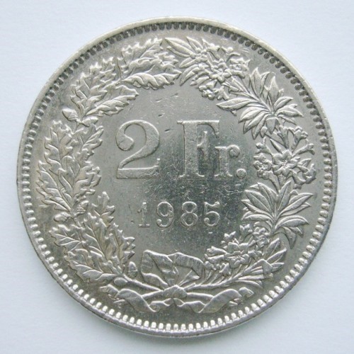Schweizer franken 1985 und - schweizer,