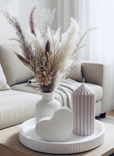 Dekoteller Set Vase Kerze Deko