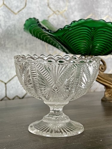 Antik jugendstil pressglas - ,