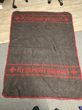 Wolldecke Krankentransport Rotes Kreuz ca. 1,78x1,35 cm