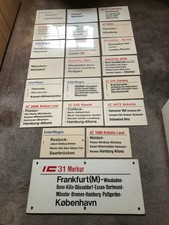 Zuglaufschild-Set X 1:  20 Zuglaufschilder und IC 31 Merkur = Frankf/M-Kobenhavn