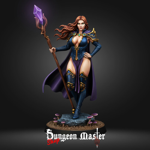 Human mage miniatur dnd - miniatur, 3d