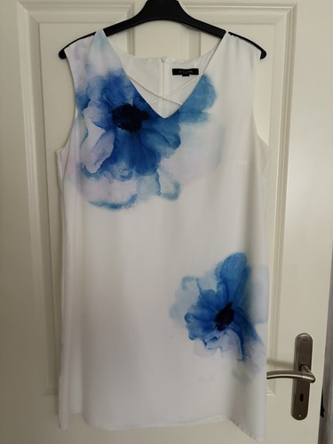 Comma kleid weiß mit - kleid,