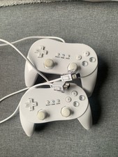  Wii Classic Controller Weiß, 2er-Pack Gebraucht Funktionsfähig