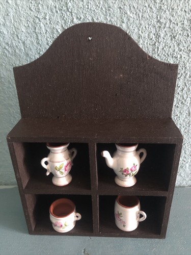 Vintage puppenhaus geschirr - puppenhaus,