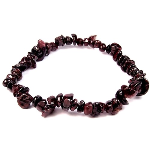 Granat armband flexibel - granat,