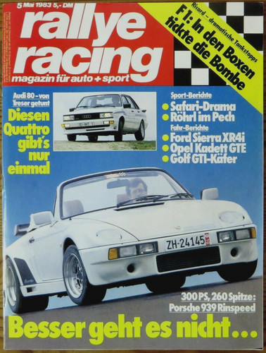Rallye racing porsche - rallye, 05/83