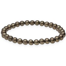Pyrit kugelarmband 6 mm - kugelarmband, |