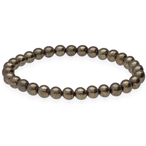 Pyrit kugelarmband 6 - pyrit, mm