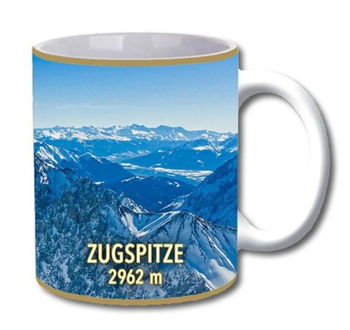 Zugspitze panorama kaffeetasse - zugspitze,
