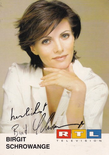 Autogramm birgit schrowange - autogramm,